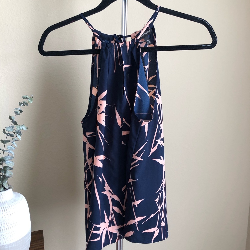 Banana Republic Print Halter Top